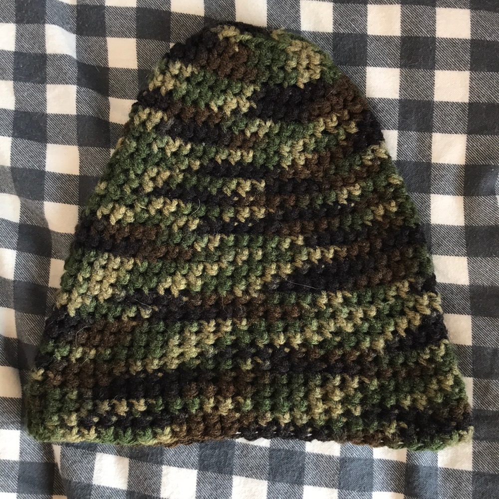 Camo knit hat